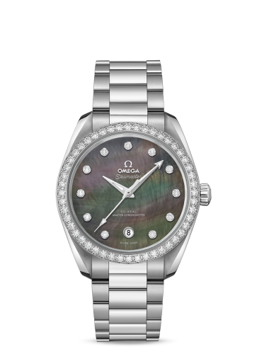 Omega Seamaster Aqua Terra 150M Master Chronometer 38 Stainless Steel / Diamond / Grey MOP / Bracelet